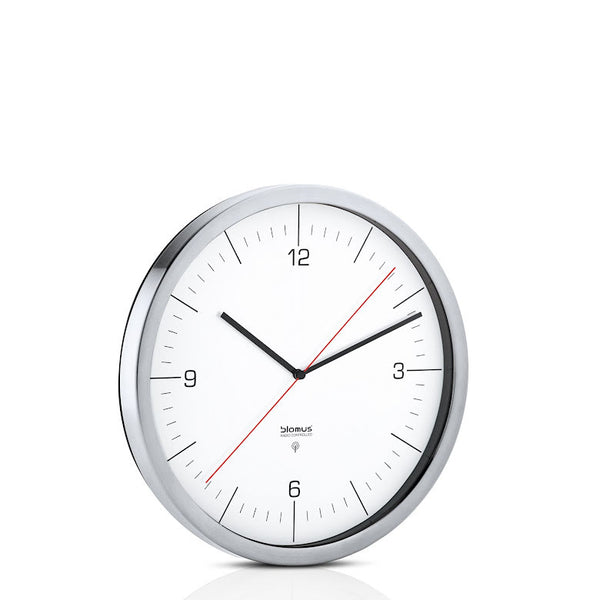 Crono Väggklocka Ø30,5 cm Matt Rostfritt Stål Vit | 65436 | Svetrend