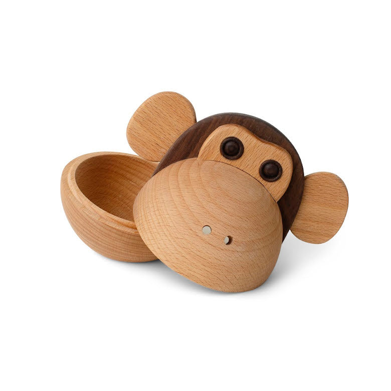 Skål Monkey 17x14 cm Bok/Valnöt | SC2027 | Svetrend