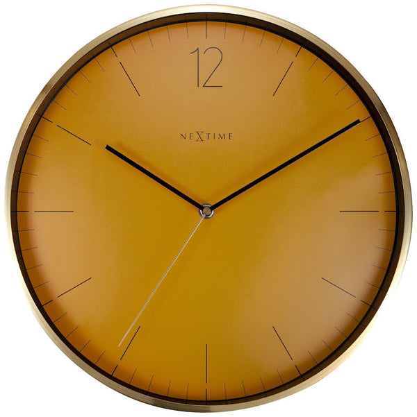 Väggklocka Essential Gold ø34cm Gul | 3252FM | Svetrend