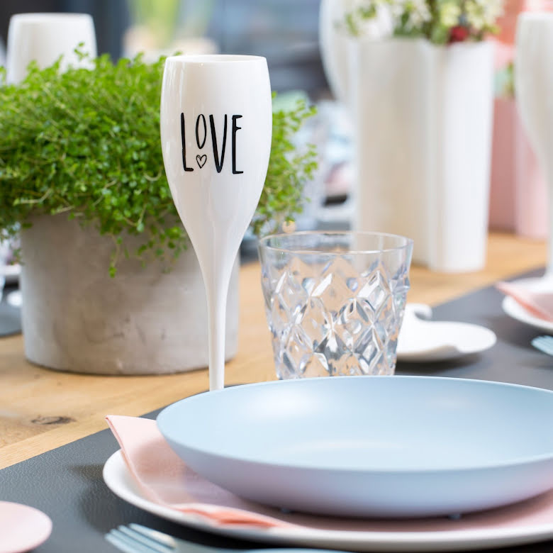 CHEERS Love, Champagneglas med print 6-pack 100ml | K3780525 | Svetrend